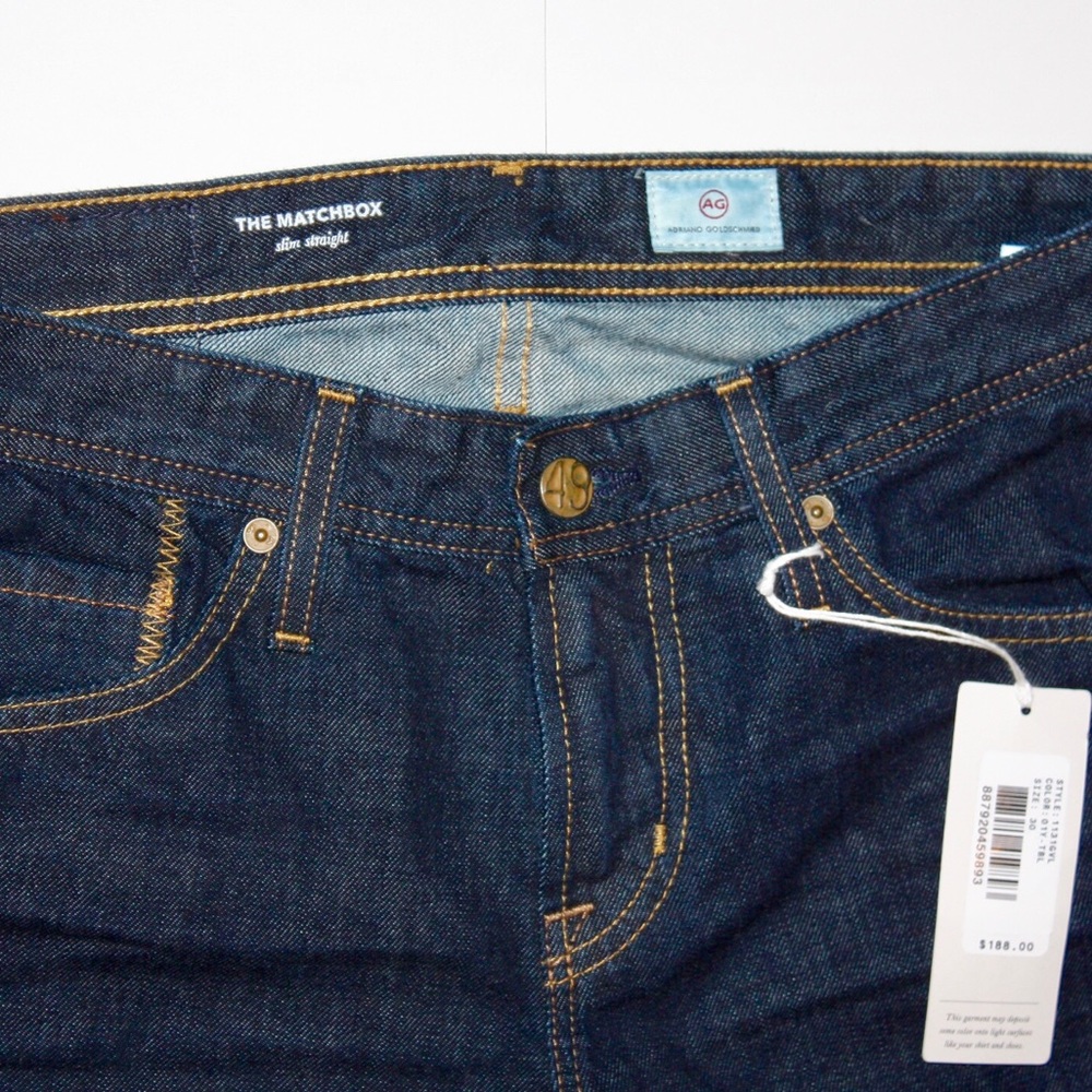NWT AG Matchbox Slim Straight Jeans